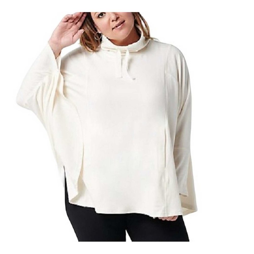 zuda Funnel Neck Knit Poncho XL/1X (4411)